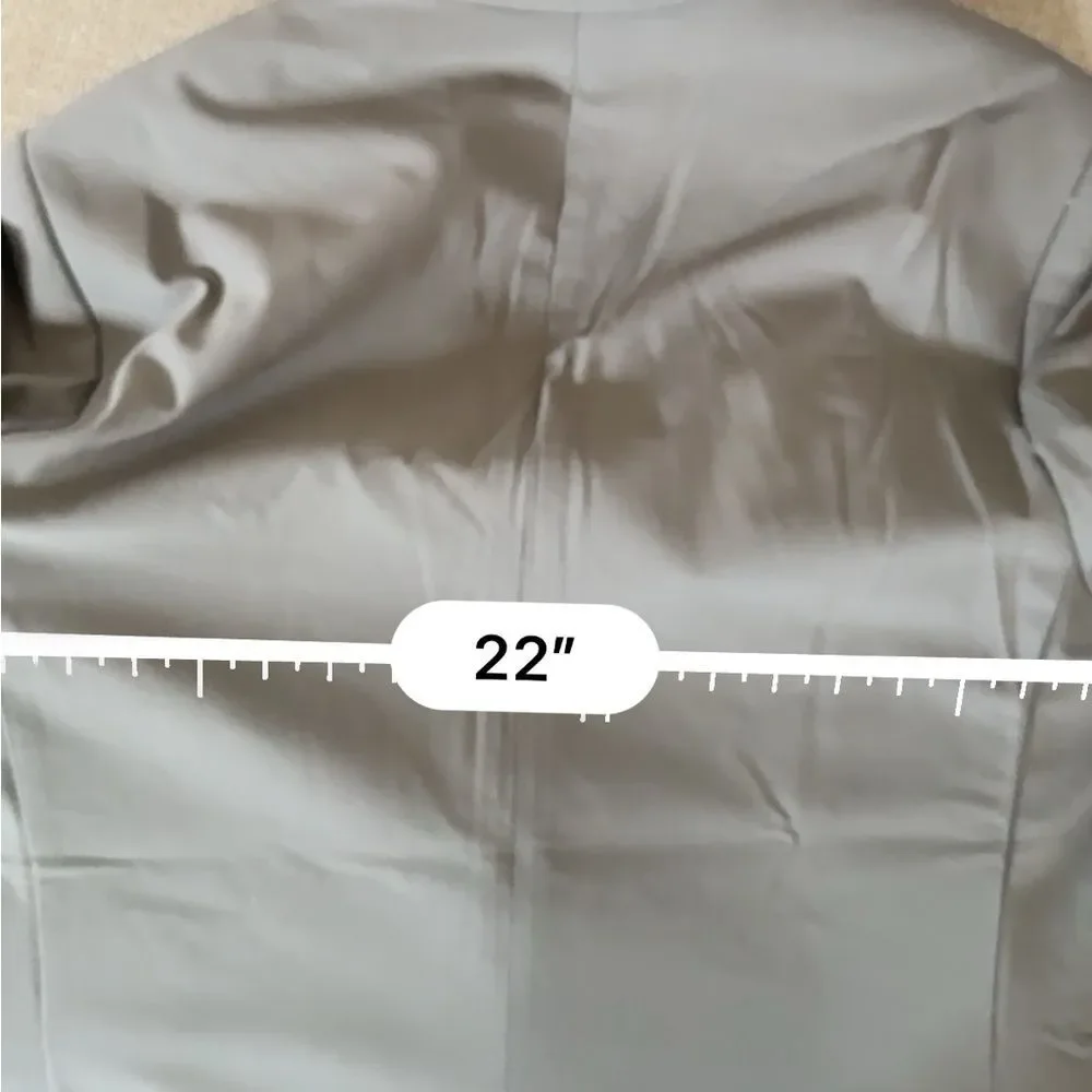 Stone Rose Dark Grey Stretch Performance Blazer L NWT